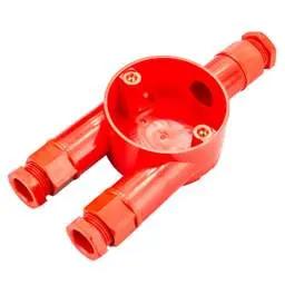 Centaur 20mm PVC Conduit Y Box Red with Glands