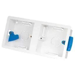 DRYLINING Centaur 1 + 1 Dual Gang Dry Lining Box 35mm White (Sold in 1's) - DRYLINING Centaur 1 + 1 Dual Gang Dry Lining Box 35mm White (Sold in 1's)