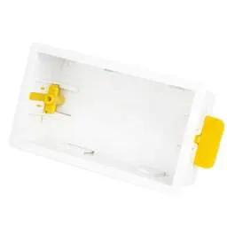 DRYLINING Centaur 2 Gang Dry Lining Box 47 mm White (Sold in 1's) - DRYLINING Centaur 2 Gang Dry Lining Box 47 mm White (Sold in 1's)