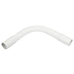 Centaur 25mm PVC Heavy Gauge Normal Bend fitted with 2 Couplers White