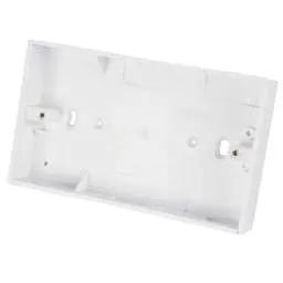 back box Centaur 2 Gang 25mm PVC Surface Box Square Corners White - Back Box back box Centaur 2 Gang 25mm PVC Surface Box Square Corners White Back Box