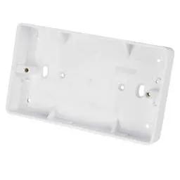 back box Centaur 2 Gang 25mm PVC Surface Box Round Corners White - Back Box back box Centaur 2 Gang 25mm PVC Surface Box Round Corners White Back Box