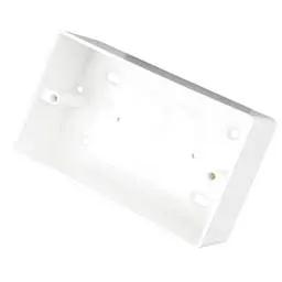 back box Centaur 2 Gang 47mm PVC Surface Box Round Corners White - Back Box back box Centaur 2 Gang 47mm PVC Surface Box Round Corners White Back Box
