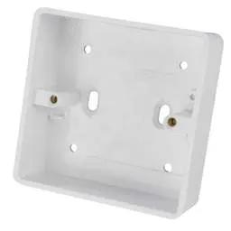back box Centaur 1 Gang 32mm PVC Surface Box Round Corners 20mm KO White - Back Box back box Centaur 1 Gang 32mm PVC Surface Box Round Corners 20mm KO White Back Box