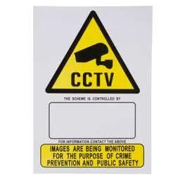 label sign Facina A4 CCTV Sign - label sign Facina A4 CCTV Sign