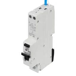 Electrical Lighting MK Sentry 40A Single Pole 1 Module B Curve 6kA 30mA Type A RCBO - Electrical Lighting MK Sentry 40A Single Pole 1 Module B Curve 6kA 30mA Type A RCBO