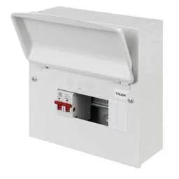 Electrical Lighting MK Sentry 8 Way 100A Isolator Incomer Metal Clad Consumer Unit - Electrical Lighting MK Sentry 8 Way 100A Isolator Incomer Metal Clad Consumer Unit