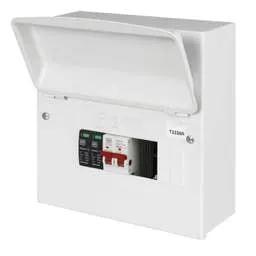 Electrical Lighting MK Sentry 8 Way 100A Isolator Incomer Metal Clad Consumer Unit with Type 2 SPD - Electrical Lighting MK Sentry 8 Way 100A Isolator Incomer Metal Clad Consumer Unit with Type 2 SPD