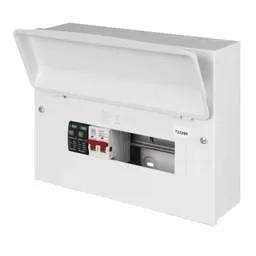Electrical Lighting MK Sentry 12 Way 100A Isolator Incomer Metal Clad Consumer Unit with Type 2 SPD - Electrical Lighting MK Sentry 12 Way 100A Isolator Incomer Metal Clad Consumer Unit with Type 2 SPD