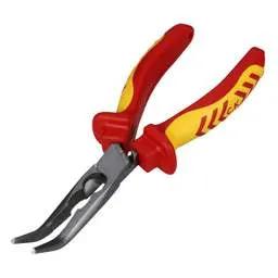CK Tools CK 200mm RedLine VDE Bent Snipe Nose Plier - CK Tools CK 200mm RedLine VDE Bent Snipe Nose Plier