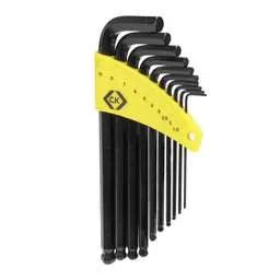 CK Tools CK 1.5mm to 10mm Hex Key Ball End Metric (Set of 10) - CK Tools CK 1.5mm to 10mm Hex Key Ball End Metric (Set of 10)