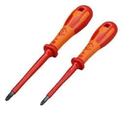 CK Tools CK 5 x 80mm and 6 x 100mm VDE Modulo Screwdrivers (Set of 2) - CK Tools CK 5 x 80mm and 6 x 100mm VDE Modulo Screwdrivers (Set of 2)