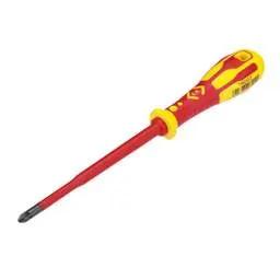 CK Tools CK DextroVDE PZ2 x 125mm Slim Screwdriver - CK Tools CK DextroVDE PZ2 x 125mm Slim Screwdriver