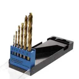 CK Tools CK High Speed Steel Titanium Nitride Coated Metal Drill Bit 6 Piece Set - CK Tools CK High Speed Steel Titanium Nitride Coated Metal Drill Bit 6 Piece Set