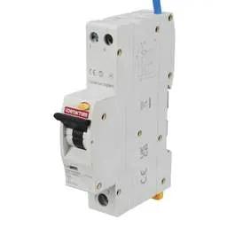 Electrical Lighting Contactum 16A 1P+N 1 Module Bidirectional C Curve 6kA 30mA Type A RCBO - Electrical Lighting Contactum 16A 1P+N 1 Module Bidirectional C Curve 6kA 30mA Type A RCBO