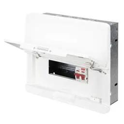 Electrical Lighting Contactum 6 Way 80A Isolator Incomer Flush Metal Clad Consumer Unit - Electrical Lighting Contactum 6 Way 80A Isolator Incomer Flush Metal Clad Consumer Unit