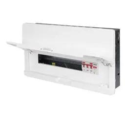 Electrical Lighting Contactum 14 Way 100A Isolator Incomer Flush Metal Clad Consumer Unit with Type 2 SPD - Electrical Lighting Contactum 14 Way 100A Isolator Incomer Flush Metal Clad Consumer Unit with Type 2 SPD