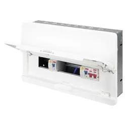 Electrical Lighting Contactum 10 Way Dual 80A Type A RCD Flush Metal Clad Consumer Unit - Electrical Lighting Contactum 10 Way Dual 80A Type A RCD Flush Metal Clad Consumer Unit
