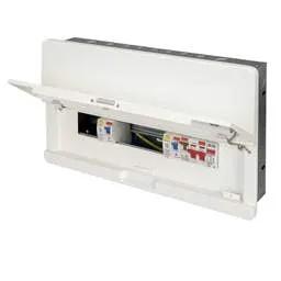 Electrical Lighting Contactum 10 Way Dual 80A Type A RCD Flush Metal Clad Consumer Unit with SPD - Electrical Lighting Contactum 10 Way Dual 80A Type A RCD Flush Metal Clad Consumer Unit with SPD
