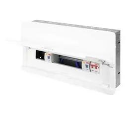Electrical Lighting Contactum 14 Way Dual 80A Type A RCD Flush Metal Clad Consumer Unit - Electrical Lighting Contactum 14 Way Dual 80A Type A RCD Flush Metal Clad Consumer Unit