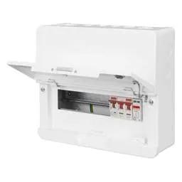 Electrical Lighting Contactum 8 Way 100A Isolator Incomer Metal Clad Consumer Unit with Type 2 SPD - Electrical Lighting Contactum 8 Way 100A Isolator Incomer Metal Clad Consumer Unit with Type 2 SPD