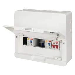 Electrical Lighting Contactum 6 Way Dual 63A Type A RCD High Integrity Metal Clad Consumer Unit - Electrical Lighting Contactum 6 Way Dual 63A Type A RCD High Integrity Metal Clad Consumer Unit