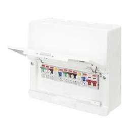Electrical Lighting Contactum 6 Way Dual 63A Type A RCD High Integrity Metal Clad Consumer Unit with 6 x MCBs - Electrical Lighting Contactum 6 Way Dual 63A Type A RCD High Integrity Metal Clad Consumer Unit with 6 x MCBs