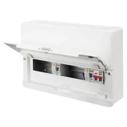 Electrical Lighting Contactum 12 Way Dual 63A Type A RCD High Integrity Metal Clad Consumer Unit - Electrical Lighting Contactum 12 Way Dual 63A Type A RCD High Integrity Metal Clad Consumer Unit