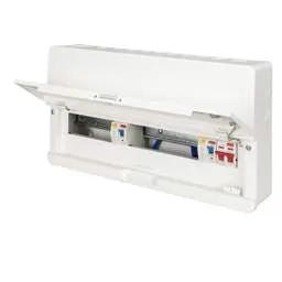 Electrical Lighting Contactum 16 Way Dual 100A Type A RCD High Integrity Metal Clad Consumer Unit - Electrical Lighting Contactum 16 Way Dual 100A Type A RCD High Integrity Metal Clad Consumer Unit