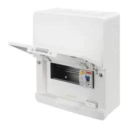 Electrical Lighting Contactum 6 Way 80A 30mA Type A RCD Incomer Metal Clad Consumer Unit - Electrical Lighting Contactum 6 Way 80A 30mA Type A RCD Incomer Metal Clad Consumer Unit