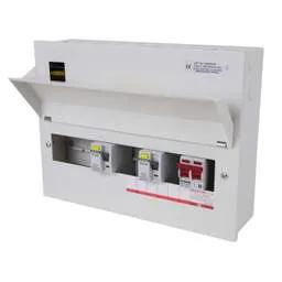 Electrical Lighting Crabtree Loadstar 10 Way Flexible Dual 80A RCD High Integrity Metal Clad Consumer Unit - Electrical Lighting Crabtree Loadstar 10 Way Flexible Dual 80A RCD High Integrity Metal Clad Consumer Unit