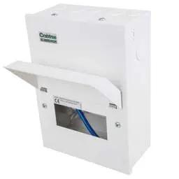 Electrical Lighting Crabtree Starbreaker 6 Way Metal Clad Consumer Unit (No Incomer) - Electrical Lighting Crabtree Starbreaker 6 Way Metal Clad Consumer Unit (No Incomer)
