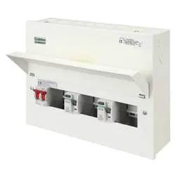 Electrical Lighting Crabtree Starbreaker 3+3+3 High Integrity Dual 80A Type A RCD Metal Clad Consumer Unit - Electrical Lighting Crabtree Starbreaker 3+3+3 High Integrity Dual 80A Type A RCD Metal Clad Consumer Unit