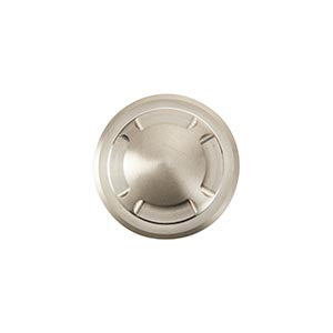 Brushed metal dimmer switch knob for electrical lighting and home wiring accessories
