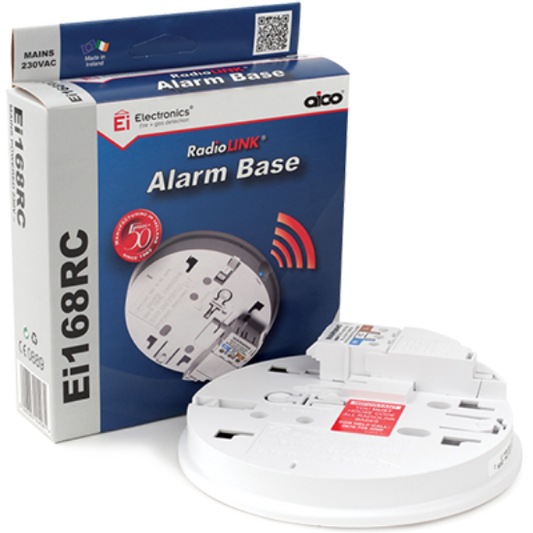 RadioLINK alarm base with packaging, electrical wiring accessory for UK homes