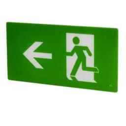 EMERGECNY LIGHTING Fusion Left Arrow Legend for DLEMRG4M Exit Box - EMERGECNY LIGHTING Fusion Left Arrow Legend for DLEMRG4M Exit Box