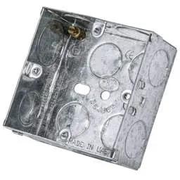 back box Deta 1 Gang 35mm Flush Metal Knockout Box (Sold in 1's) - back box Deta 1 Gang 35mm Flush Metal Knockout Box (Sold in 1's)