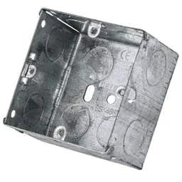 back box Deta 1 Gang 47mm Flush Metal Knockout Box (Sold in 1's) - back box Deta 1 Gang 47mm Flush Metal Knockout Box (Sold in 1's)