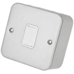 pvc back boxes Deta 10A 1 Gang 2 Way Light Switch Metal Clad - pvc back boxes Deta 10A 1 Gang 2 Way Light Switch Metal Clad