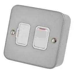 pvc back boxes Deta - 13A DP Switched Fused Spur Metal Clad - pvc back boxes Deta - 13A DP Switched Fused Spur Metal Clad