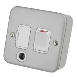 pvc back boxes Deta - 13A DP Switched Fused Spur with Flex Outlet Metal Clad - pvc back boxes Deta - 13A DP Switched Fused Spur with Flex Outlet Metal Clad