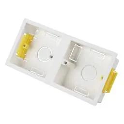 DRYLINING Deta Dual 1 Gang 35mm Dry Lining Box White - DRYLINING Deta Dual 1 Gang 35mm Dry Lining Box White