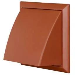 a grilles Domus Ventilation 100mm 4" Cowled Outlet with Damper Terracotta - a grilles Domus Ventilation 100mm 4" Cowled Outlet with Damper Terracotta