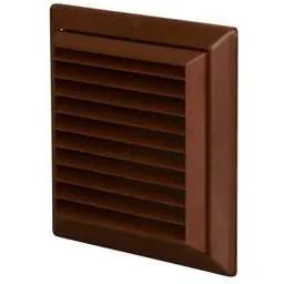 a grilles Domus Ventilation 100mm 4" Fixed Grille Brown - a grilles Domus Ventilation 100mm 4" Fixed Grille Brown