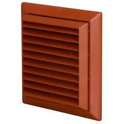 a grilles Domus Ventilation 100mm 4" Fixed Grille Terracotta - a grilles Domus Ventilation 100mm 4" Fixed Grille Terracotta