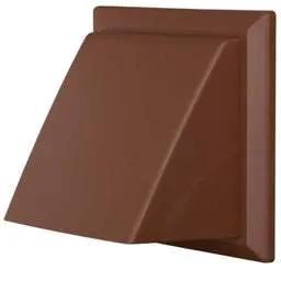 a grilles Domus Ventilation 125mm 5" Cowled Outlet with Damper Brown - a grilles Domus Ventilation 125mm 5" Cowled Outlet with Damper Brown