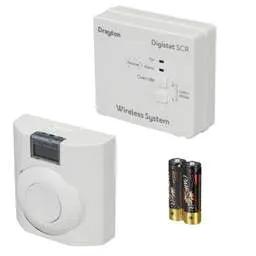 thermostats Drayton Digistat+RF Wireless Room Thermostat and Receiver - thermostats Drayton Digistat+RF Wireless Room Thermostat and Receiver