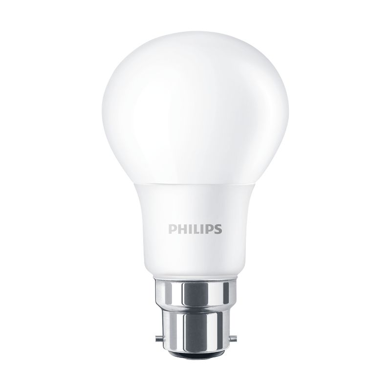 LED light bulb with B22 bayonet cap, energy-efficient white lighting