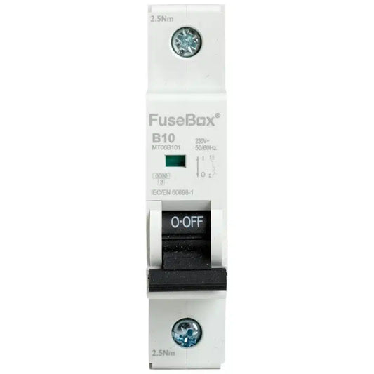 45A B Curve MCB 6kA One Pole Miniature Circuit Breaker for Residential and Light Commercial Panels by Fusebox
