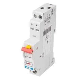 Electrical Lighting Eaton 10A Single Pole 1 Module C Curve 10kA 30mA Type A RCBO - Electrical Lighting Eaton 10A Single Pole 1 Module C Curve 10kA 30mA Type A RCBO